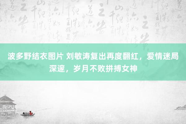 波多野结衣图片 刘敏涛复出再度翻红，爱情迷局深邃，岁月不败拼搏女神