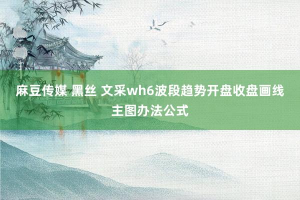 麻豆传媒 黑丝 文采wh6波段趋势开盘收盘画线主图办法公式